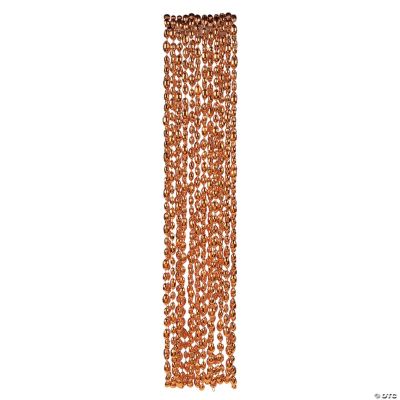 Football Beaded Necklaces - Orange