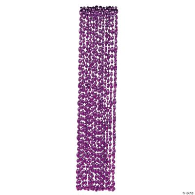 Football Beaded Necklaces - Purple