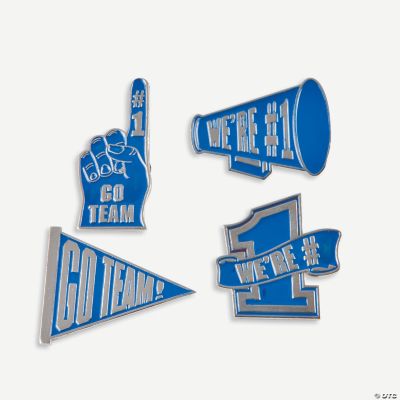 “Go Team!” Pins - Blue