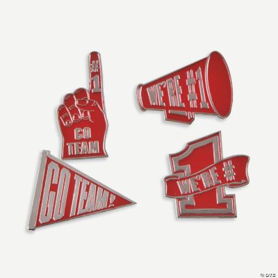 “Go Team!” Pins - Red