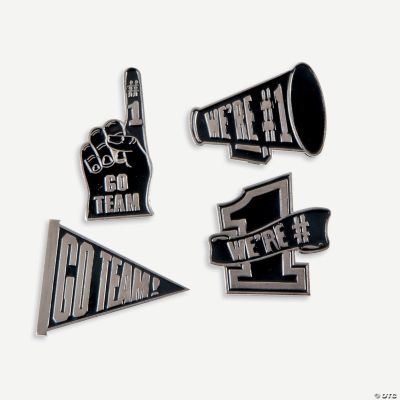 “Go Team!” Pins - Black