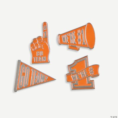 “Go Team!” Pins - Orange