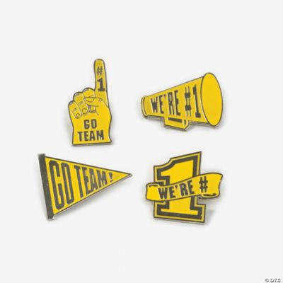 “Go Team!” Pins - Yellow