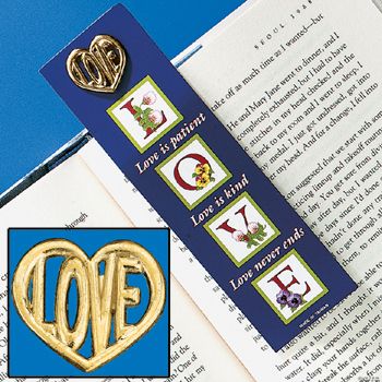 “Love Is Patient” Pin & Bookmark Sets