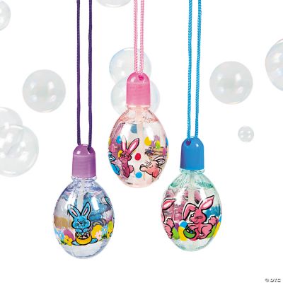 Egg-Shaped Bubble Bottle Necklaces