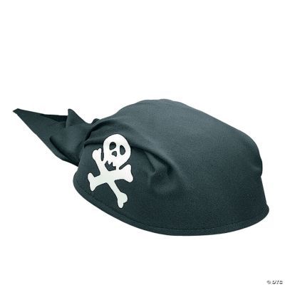 Adult‘s Black Pirate Scarf Hat