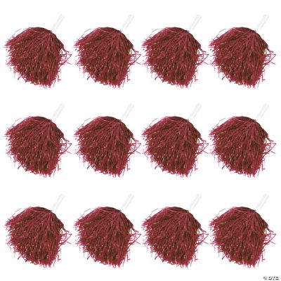 Burgundy Pom-Poms