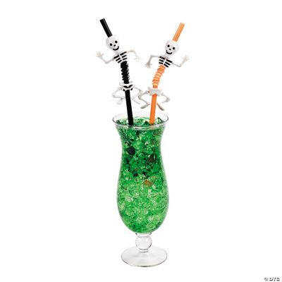 Halloween Skeleton Straws