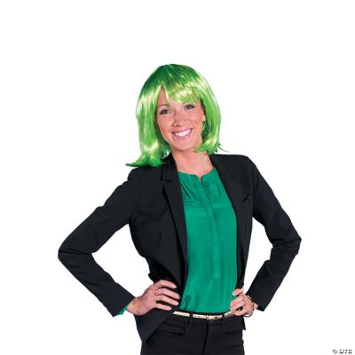 Neon Green Pageboy Wig