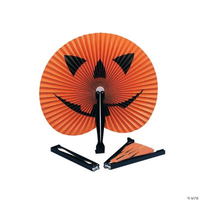 Jack-O’-Lantern Folding Fans