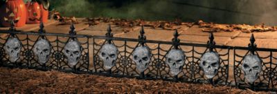 Glow-In-The-Dark Halloween Fence