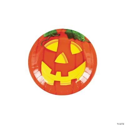Jack-O’-Lantern Dessert Plates