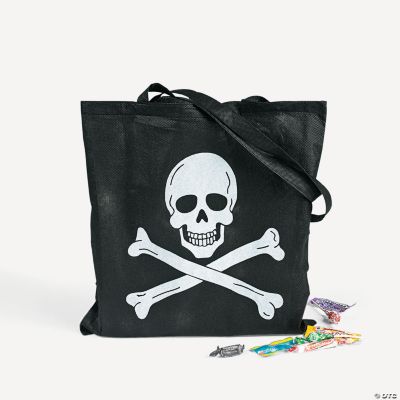 Skull & Crossbones Trick-Or-Treat Totes
