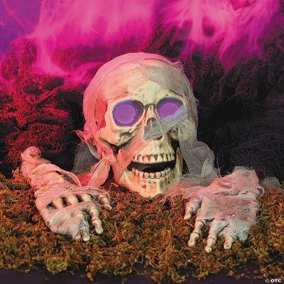 Color-Changing Mummy Skull & Hands