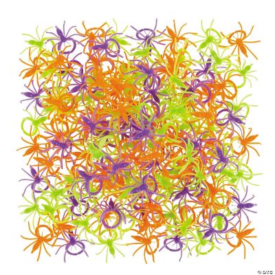 Colorful Halloween Spider Rings
