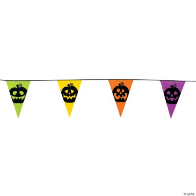Jack-O’-Lantern Pennant Banner