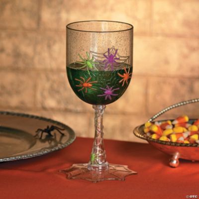 Spider Glitter Goblets