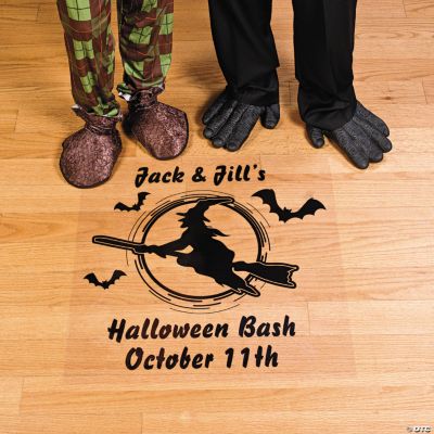 Personalized Halloween Themed Floor Cling