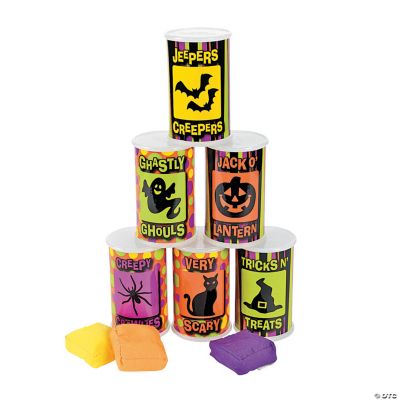 9 Pc. Halloween Can Bean Bag Toss Game