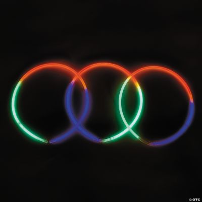 Halloween Tri-Color Glow Necklaces