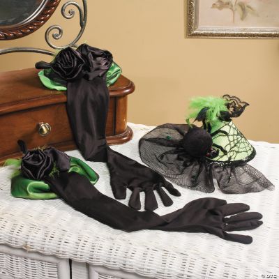 Halloween Spider Hat & Long Gloves