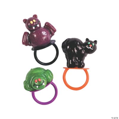 Frosted Halloween Character Ring Pops