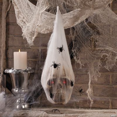 LED Skull in Spider Cocoon