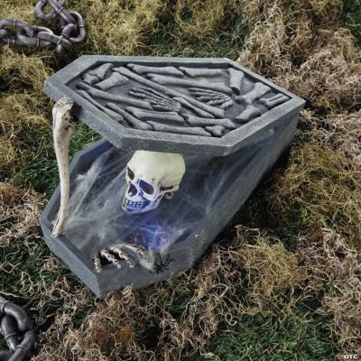 LED Skull In Coffin