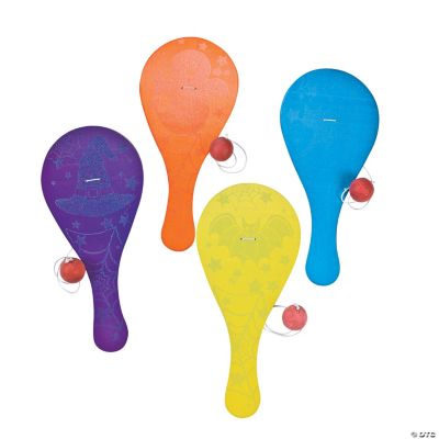 Glow-In-The-Dark Halloween Paddleball Games