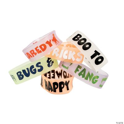 Halloween Glow-In-The-Dark Big Band Bracelets