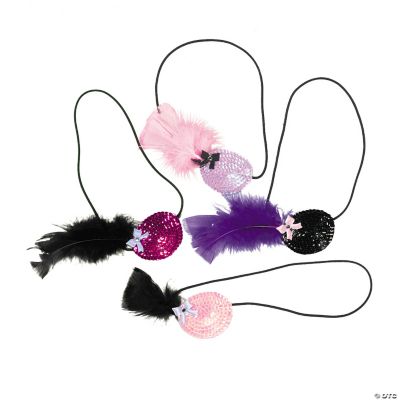 Sequin Eyepatches With Feather