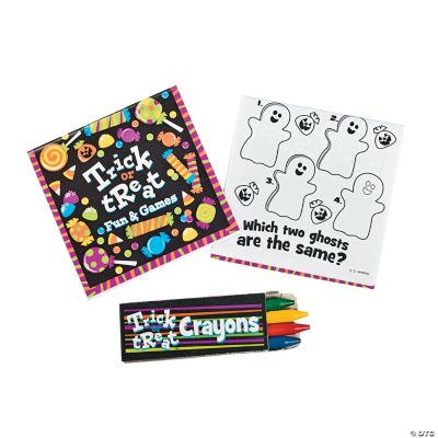 "Trick Or Treat" Activity Book With Crayons