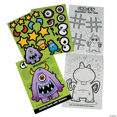Monster Activity Books With Stickers