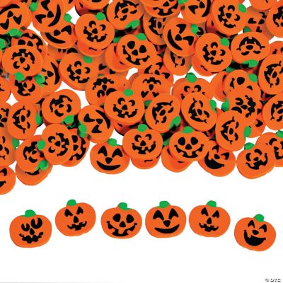 Pumpkin & Jack-O’-Lantern Mini Eraser Assortment