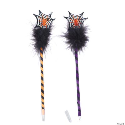 Spider & Web Marabou Pens