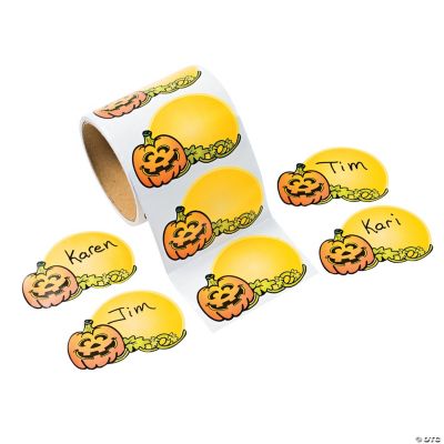 Jack-O’-Lantern Name Tags