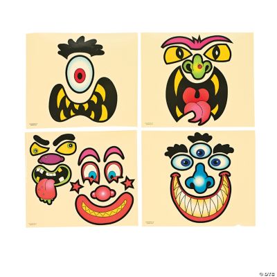 Jack-O’-Lantern Scary Face Stickers