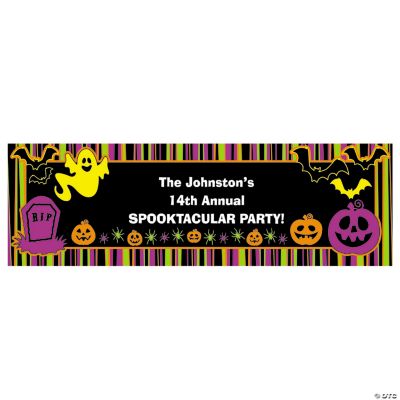 Personalized Iconic Halloween Banner - Small
