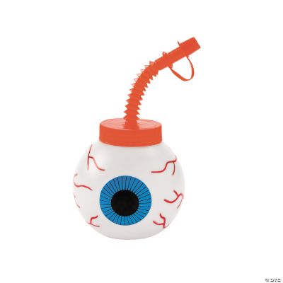 Eyeball Molded Cups With Lids & Straws