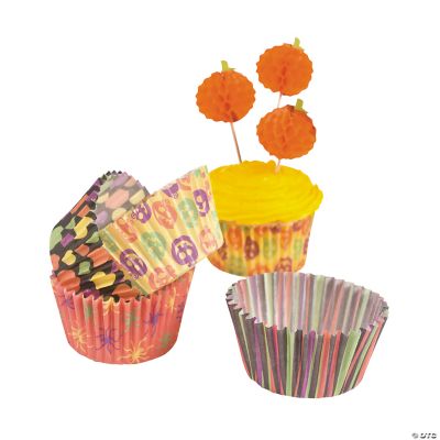 Tissue Paper Pumpkin Picks