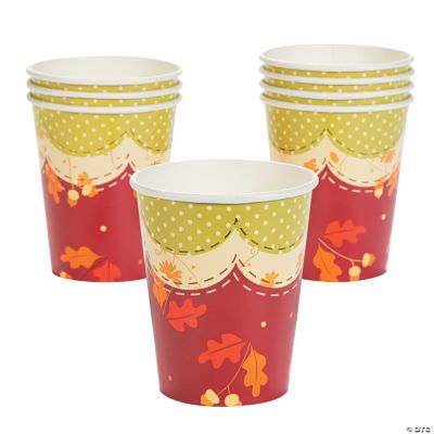 Fall Patchwork Cups