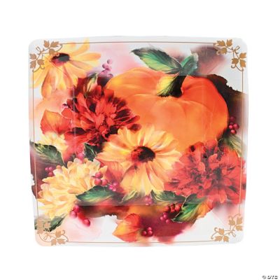 Fall Floral Banquet Plates