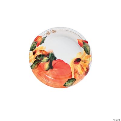 Fall Floral Desert Plates