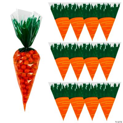 Carrot-Shaped Goody Bags