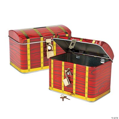 Treasure Chest Money Bank With Lock
