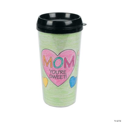 Color Your Own Mom Artist Travel Mug