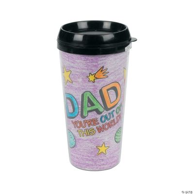 Color Your Own Dad Artist Travel Mug