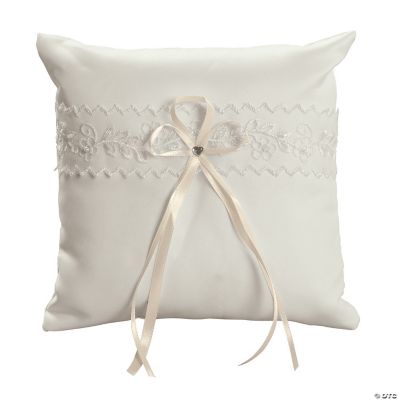 Ivory Lace Wedding Ring Pillow