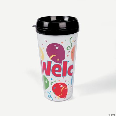 “Welcome” Travel Mugs