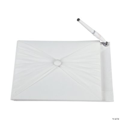 Ivory Tulle Wedding Guest Book With Pen